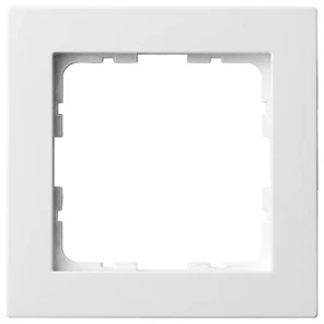 G1001W Рамка на 1 пост (белый глянцевый) Jasmart G-Classic G1001W