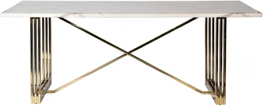 30F-1478-MD Стол обеденный белый 200*100*76см Garda Decor арт.30F-1478-MD