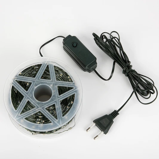 ULD-S20000-2000/DGA WARM WHITE IP20 DEW Гирлянда светодиодная "Роса", 200м. 2000 светодиодов, теплый белый свет Uniel ULD-S20000-2000/DGA WARM WHITE IP20 DEW