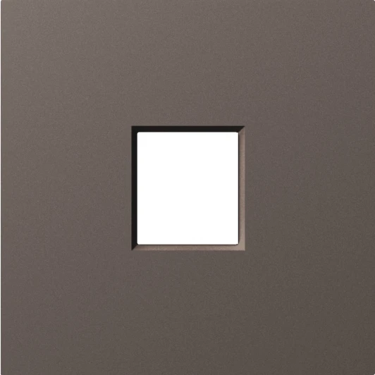 DE85953 Накладка 1-я для розеток RJ45,TV,SAT, мокко Donel A07 DE85953