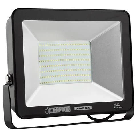 HL176L (068-003-0200) 6400K Прожектор уличный светодиодный Horoz Puma, 2 лампы, черный с никелем и прозрачным