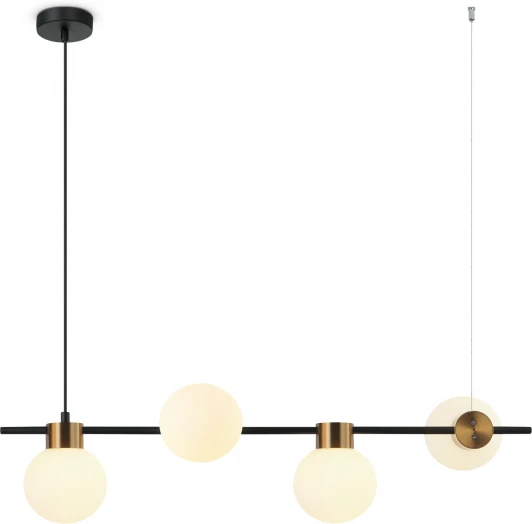 FR5232PL-04B Подвесной светильник Freya Gatsby FR5232PL-04B (220V, на тросе, шарики, молекулы)