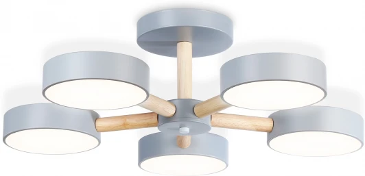 FL4826 Потолочная люстра на штанге светодиодная с пультом Ambrella Comfort FL4826 (регулировка яркости, 220V, круглые)