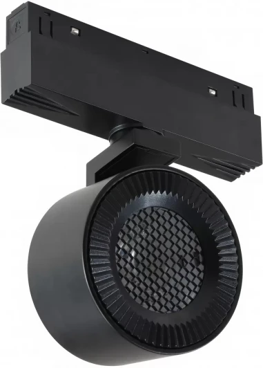 SMART 4822-010-D82-12W-38DG-BK (WALL WASHER) Трековый магнитный светильник с антибликовой решеткой 48V iLedex Vision48/22 SMART 4822-010-D82-12W-38DG-BK (WALL WASHER) (регулировка яркости, управление смартфоном, умный дом - Алиса, круглые)