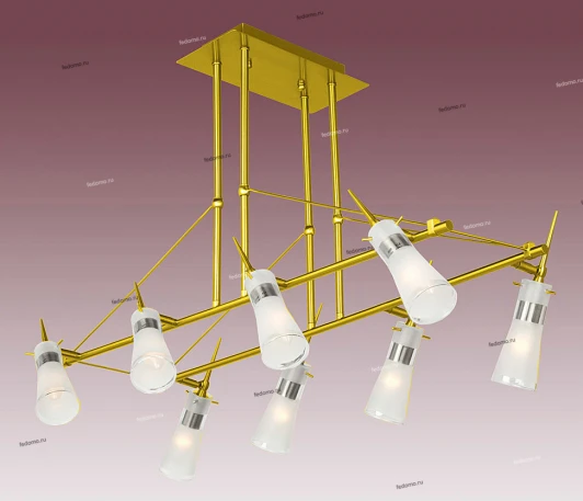 P-493/8 satin gold Потолочная люстра N-Light P-493 P-493/8 satin gold