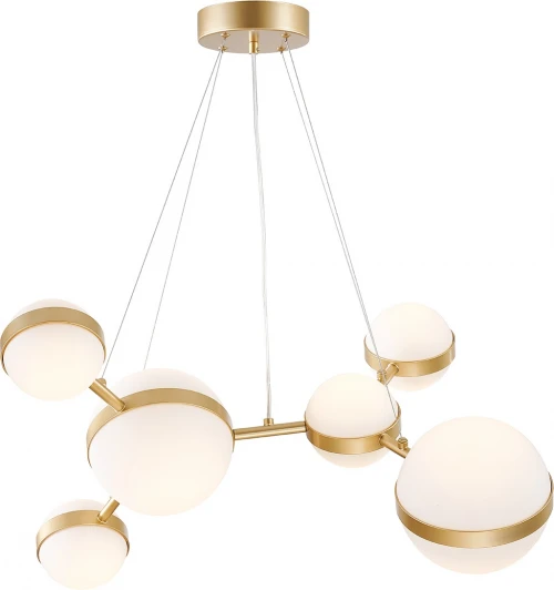 4448-6P Подвесной светильник Favourite Asterismo 4448-6P (LED, 220V, на тросе, шарики, молекулы)