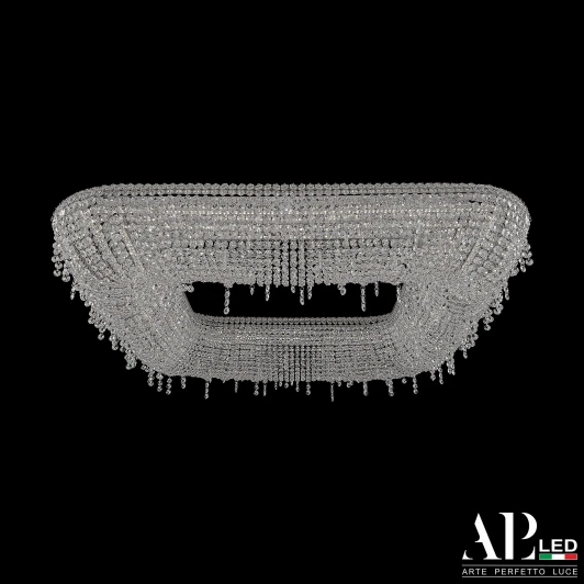 S504.0.100.B.3000.Clear.801.888 Подвесная люстра светодиодная APL LED Rimini S504.0.100.B.3000.Clear.801.888