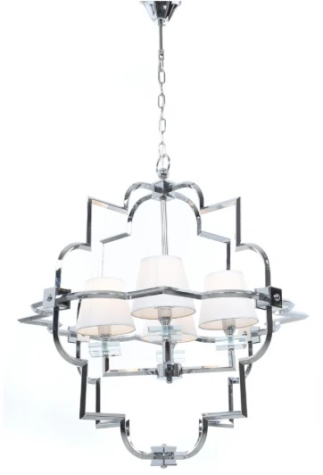 LDP 8020-4 CHR+WT Подвесная люстра Lumina Deco LDP 8020-4 CHR+WT