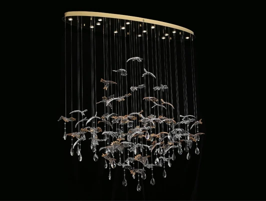 8220/140 С oval gold polished Потолочная люстра Newport 8200 8220/140 С oval gold polished