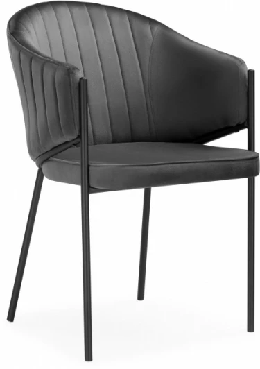 15703 Стул на металлокаркасе Woodville Kortni dark grey / black