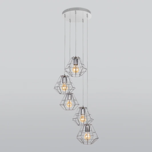 4289 Diamond Silver Подвесной светильник TK Lighting Diamond Silver 4289