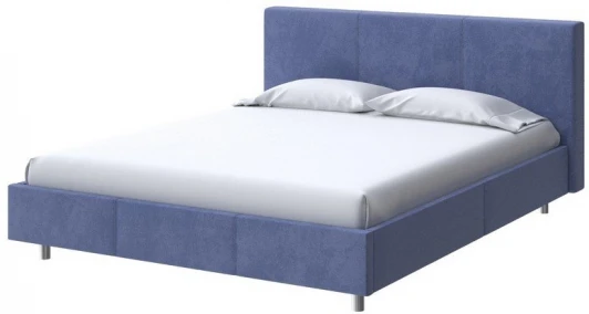 2015971 PROxSON Кровать Novo (Ткань: Велюр Casa Сапфировый) 160x200