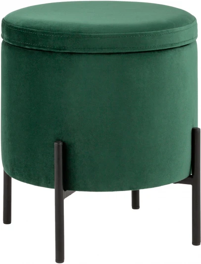 УТ000035892 Пуф Грейс с ящиком велюр зелёный УТ000035892