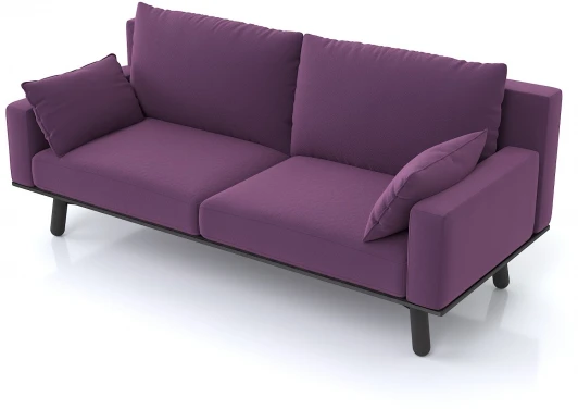 19659 Диван Arsko прямой Колин венге велюр фиолетовый