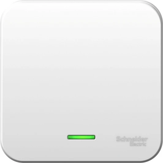 BLNVA061121 Выключатель накладной одноклавишный с подсветкой (белый) Systeme Electric Blanca BLNVA061121