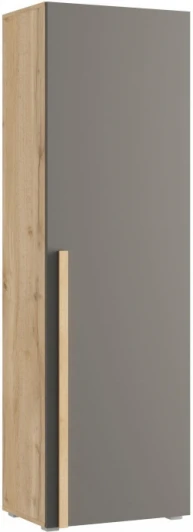 561140 Шкаф Чернин 1-двер. (Чернин дуб вотан / графит) Woodville арт.561140