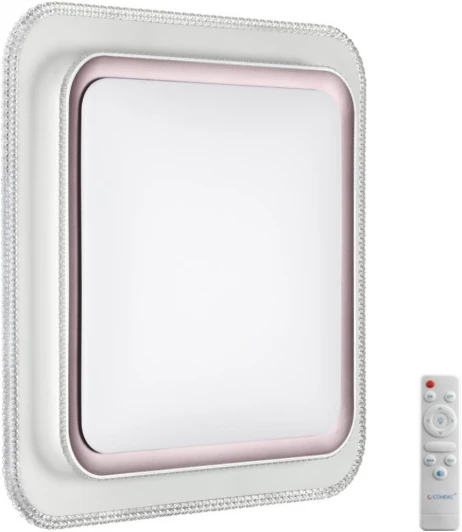 7683/EL Настенно-потолочный светильник Sonex Losy 7683/EL пластик/темно-коричн. LED 70Вт 3000-6000K 500х500 IP43 пульт ДУ (220V)