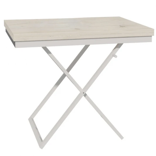 009579 Стол-трансформер Манхэттен гаскон светлый пайн/крем Mebelik 009579