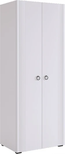 UL.102-M.104.01.3101 Ева Шкаф двухдверный 102.01 Mebelson (ЛДСП,МДФ,ПВХ,Пластик/Светлое дерево,Белый) арт.UL.102-M.104.01.3101