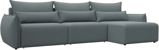 128661 Диван угловой Лига-051 НПБ Лонг угол универсальный Лига Диванов (Рогожка) арт.128661