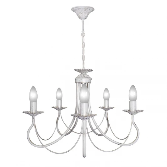 S9053-5 Люстра подвесная Day&Night, 5 ламп, белый с золотом