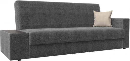 118531L Диван-книжка Лига-020 стол слева (Серый,Бежевый/Рогожка) Лига Диванов арт.118531L