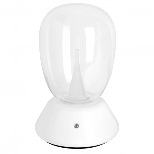 807906 Настольная лампа диммируемая 10W 3000K прозрачный/белый Lightstar Uovo III 807906