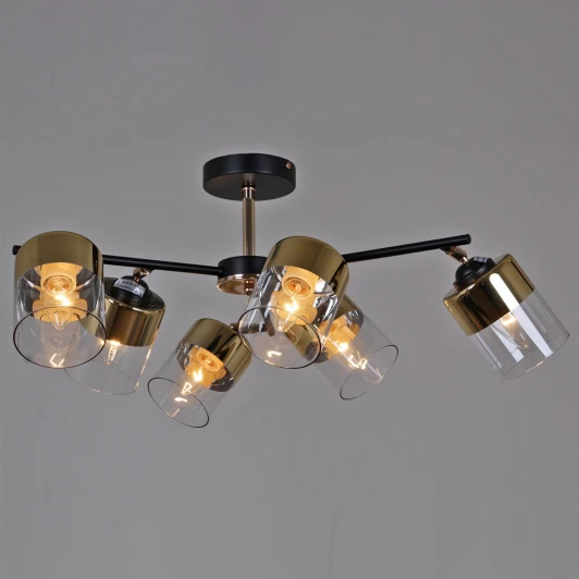 11555-0.3-06 BK+FGD Потолочная люстра на штанге Reluce 11555-0.3-06 BK+FGD