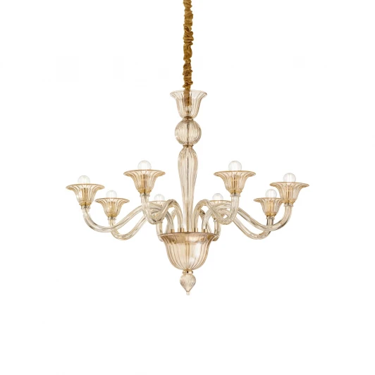 BRIGITTA SP8 AMBRA Подвесная люстра Ideal Lux Brigitta SP8 AMBRA