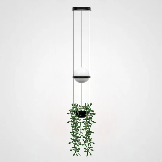 22.93727 Подвесной светильник Palma Wall Lamp Шар + Вазон ImperiumLoft 22,93727 (168489-22) (220V, на тросе, шар)