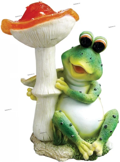 3296 Светильник уличный светодиодный на солнечных батареях Globo solare лягушка с грибом
