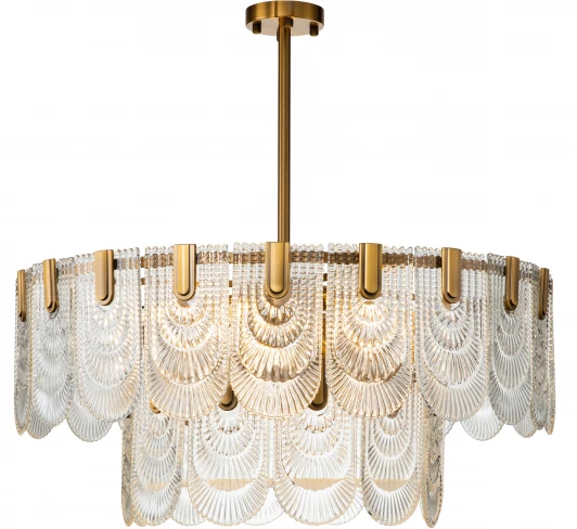 V000024 Люстра потолочная на штанге Salice V000024 (12022/A/9R Brass)