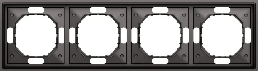 DS21445 Рамка 4-я, матовый титан Donel S08 DS21445