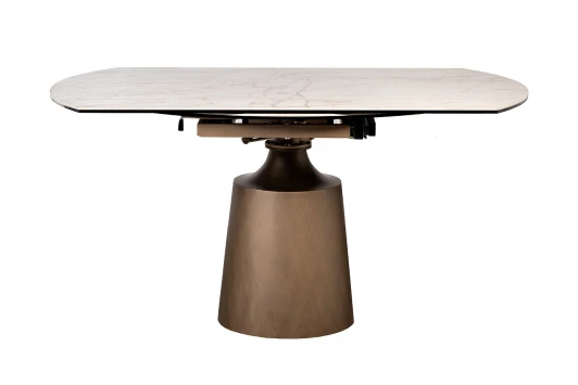 169DT-93033 Стол обеденный раскл. керам.столешница 90(30+30)*150*75/77см Garda Decor 169DT-93033