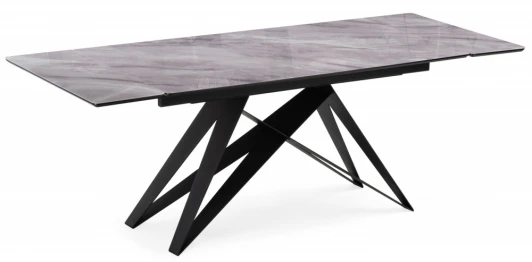 612169 Кухонный стол Notta Блэкбери (Металл,Стекло/Черный) арт.612169