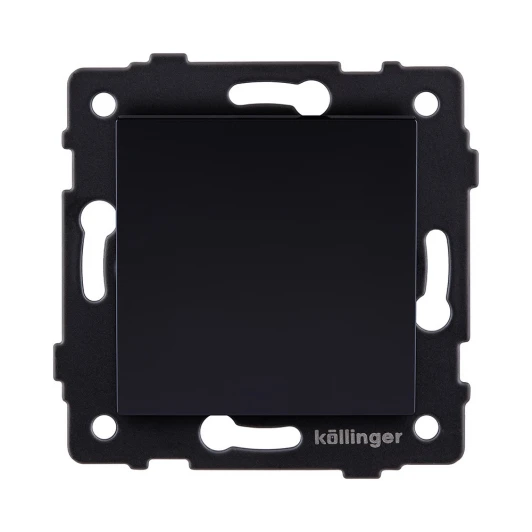 REA-S-005BK Выключатель кнопочный 1-клавишный 10А/250В черный Kollinger REA-S-005BK для Aspekt, Eleganz, Reflex