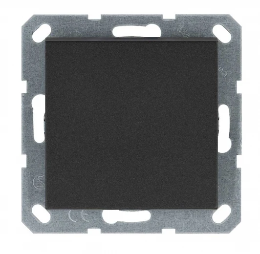 G3011B Выключатель одноклавишный (антрацит) Jasmart G-Classic G3011B