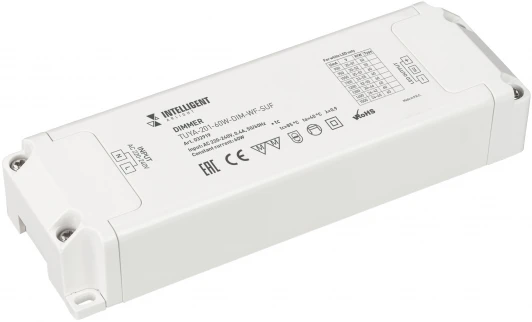 032919 INTELLIGENT Диммер TUYA-201-60W-DIM-WF-SUF (230V, 433MHz, 900-1500mA) (IARL, IP20 Пластик, 3 года) 032919