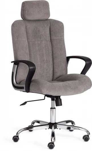 21163 Компьютерное кресло игровое Tetchair OXFORD (Флок/Серый)