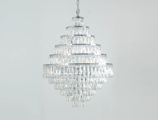 10125+15/C Подвесная люстра хрустальная Newport 10120 10125+15/C (220V, на цепи)