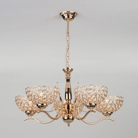 30119/5 золото Подвесная люстра Eurosvet Mirage 30119/5 золото