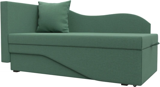 125298L Кушетка Гармония левая (Зеленый/Рогожка) Лига Диванов арт.125298L