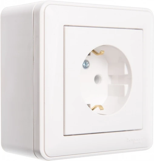 KP-152-18 Коробка наружного монтажа подъемная с рамкой на 1 пост (белый) Systeme Electric W59 KP-152-18