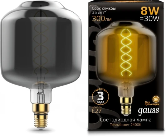 164802008 Лампочка светодиодная филаментная Gauss 164802008