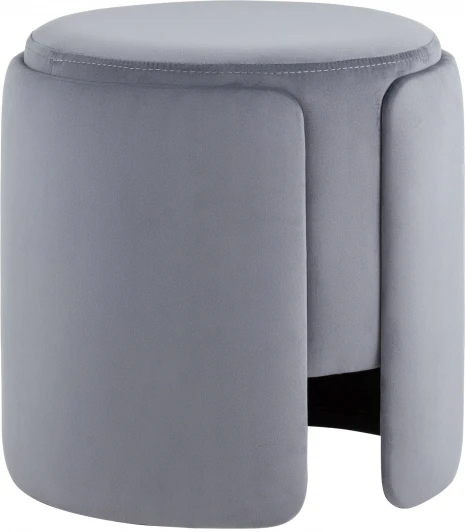 УТ000039395 Пуф Taks велюр серый Stool Group арт.УТ000039395