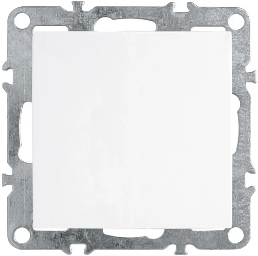 39311 Выключатель одноклавишный (белый) Stekker Эрна 39311