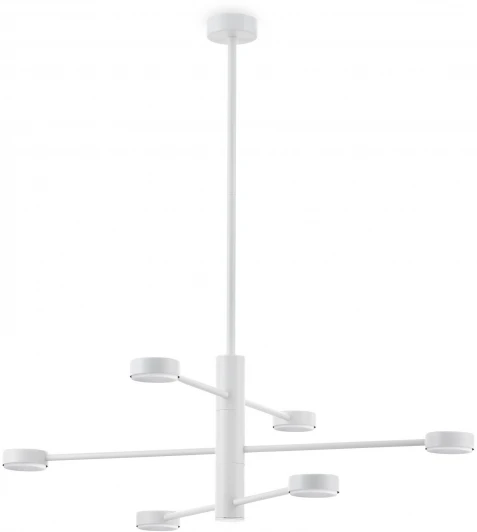 FR5363CL-06W Потолочная люстра ярусная на штанге Freya Tactic FR5363CL-06W (220V, круглые)
