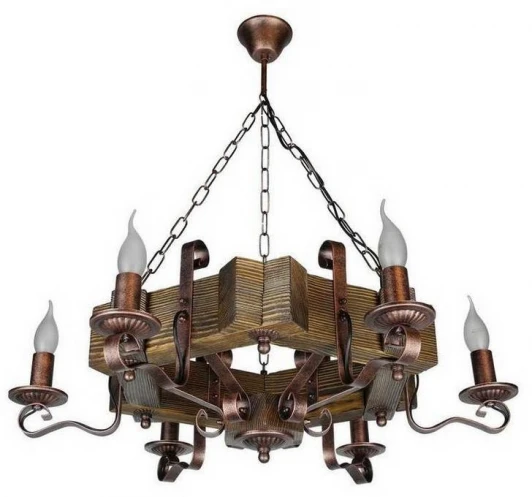 Тиррено-6 Подвесная люстра Тарьсма Тиррено-6 TIR6LRH70 (220V, на цепи, подсвечник, свеча)