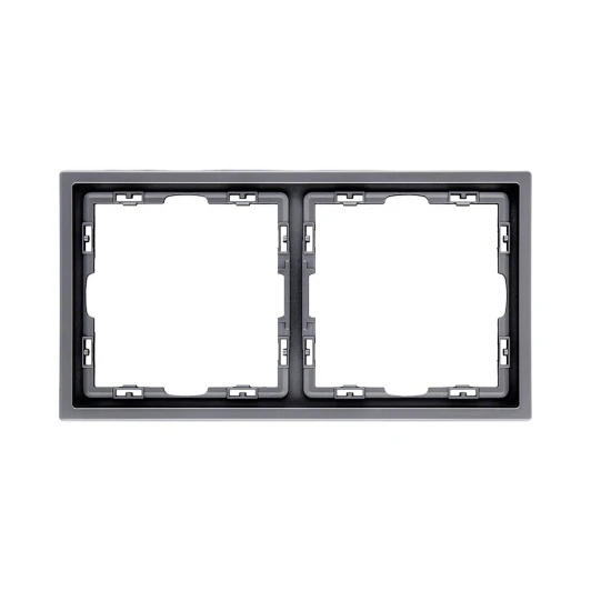 EC2GY Рамка 2-постовая серый Kollinger Eclipse EC2GY