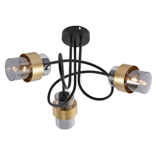 1139/3P Black/Gold Потолочная люстра Escada Hurricane 1139/3P Black/Gold E14*40W